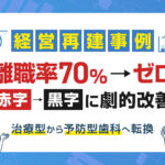 歯科医院経営再建事例　赤字から黒字　離職率ゼロへ　予防型歯科クリニックへの転換に成功事例